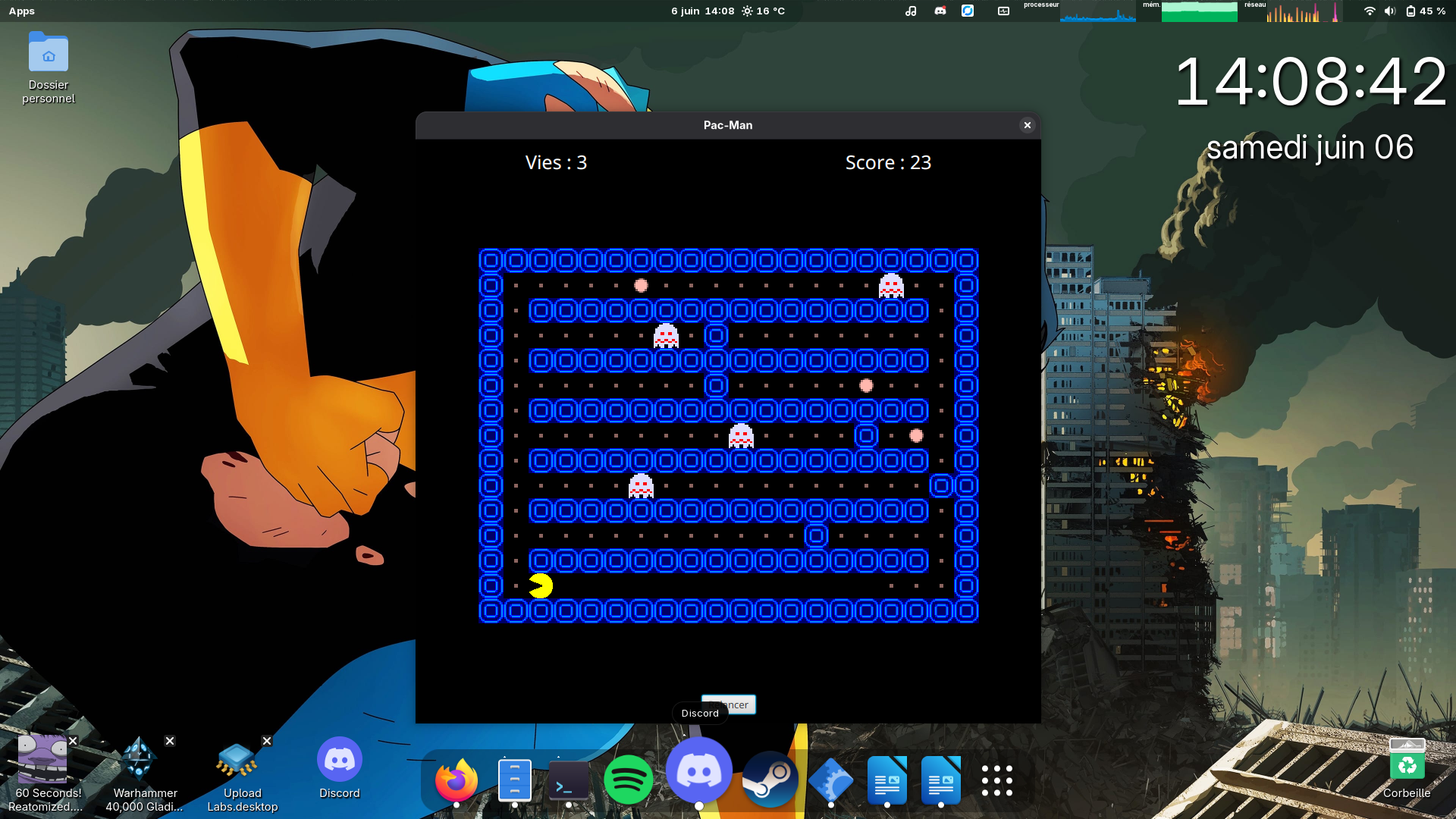 Aperçu du jeu Pac-Man